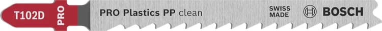 بوش Plastics PP clean T102D Jigsaw Blade, 100 mm, 5 pcs شفرات منشار — Plastics PP clean T102D Jigsaw Blade, 100 mm, 5 pcs
