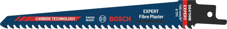 بوش EXPERT ‘Fiber Plaster’ S 641 HM شفرة منشار ترددي 1 قطعة — EXPERT ‘Fiber Plaster’ S 641 HM Reciprocating Saw Blade 1-pc