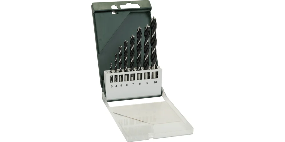 بوش Brad Point Drill Bit Set 8 Pieces طقم لقمة ثقب — Brad Point Drill Bit Set 8 Pieces