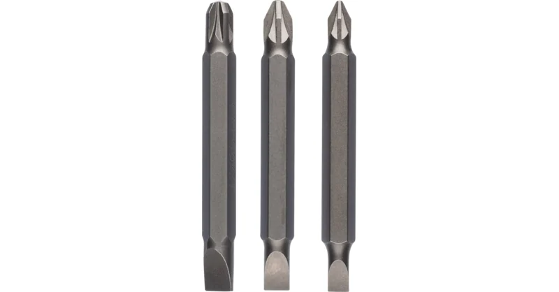 بوش Double Ended Screwdriver Bit Set 3 Pieces (PZ, S) طقم لقمة مفك مزدوجة — Double Ended Screwdriver Bit Set 3 Pieces (PZ, S)