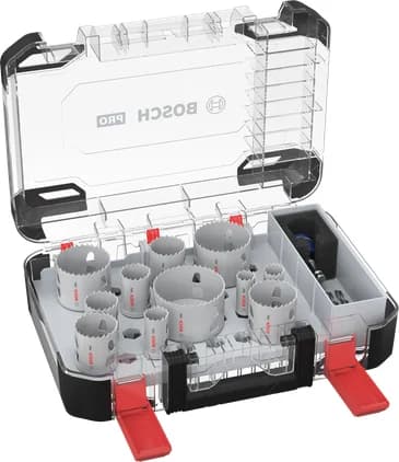 بوش طقم منشار ثقب PC Plus للمواد المتعددة، 14 قطعة 6949509240699 — Multi Material PC Plus Hole Saw Set, 14 pcs 6949509240699