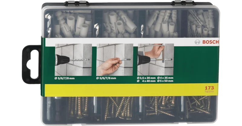 بوش Fixing Set 173 Pieces طقم تثبيت — Fixing Set 173 Pieces