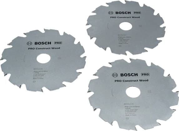 بوش Construct Wood Circular Saw Blade 190 mm 3 pcs Promo Pack شفرة منشار دائري — Construct Wood Circular Saw Blade 190 mm 3 pcs Promo Pack