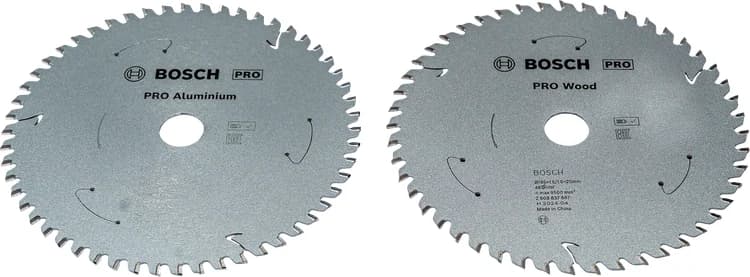 بوش Wood & Aluminium Circular Saw Blade 165 mm Cordless 2 pcs Promo Pack شفرة منشار دائري — Wood & Aluminium Circular Saw Blade 165 mm Cordless 2 pcs Promo Pack