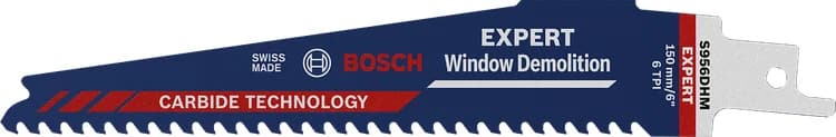 بوش EXPERT ‘Window Demolition’ S 956 DHM شفرة منشار ترددي — EXPERT ‘Window Demolition’ S 956 DHM Reciprocating Saw Blade 1-pc