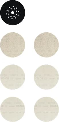 بوش EXPERT M480 Sanding Net Set 225 mm, G 80/120/180/ Pad Saver, 7-pc طقم شبكة صنفرة — EXPERT M480 Sanding Net Set 225 mm, G 80/120/180/ Pad Saver, 7-pc