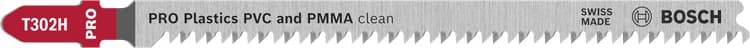 بوش Plastics PVC and PMMA clean T302H Jigsaw Blade, 132 mm, 5 pcs شفرات منشار — Plastics PVC and PMMA clean T302H Jigsaw Blade, 132 mm, 5 pcs
