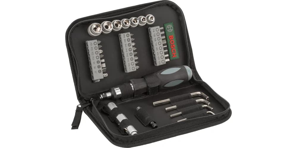 بوش Drill- and Screwdriver Bit Set 38 pieces طقم ريش حفر ولقم مفك — Drill- and Screwdriver Bit Set 38 pieces