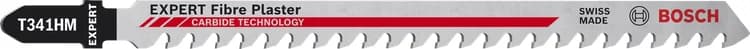 بوش EXPERT ‘Fiber Plaster’ T 341 HM شفرة منشار أركت 3 قطع — EXPERT ‘Fiber Plaster’ T 341 HM Jigsaw Blade 3-pc