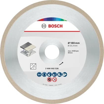 بوش Ceramic Cutting Disc, 180 x 7 mm, Bore 25.4 mm قرص قطع سيراميك — Ceramic Cutting Disc, 180 x 7 mm, Bore 25.4 mm