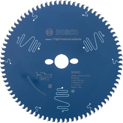 بوش Expert for High Pressure Laminate شفرة منشار دائري 260x30-80 — Expert for High Pressure Laminate Circular Saw Blade 260x30-80