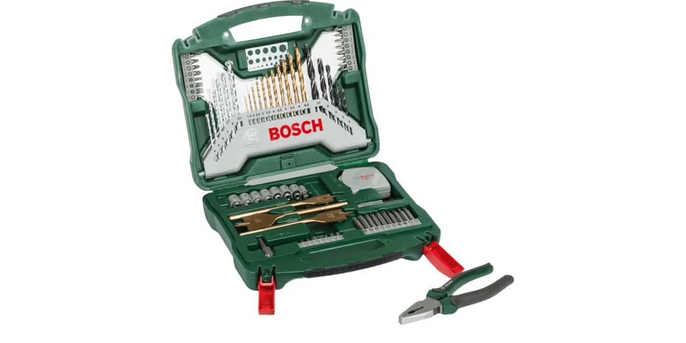 بوش X-Line Accessory Case Pliers Set 70 Pieces طقم كماشات مع حافظة ملحقات X-Line، 70 قطعة — X-Line Accessory Case Pliers Set 70 Pieces