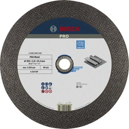 بوش Metal Bonded Cutting Disc, 300 x 2.8 x 25.4 mm — Metal Bonded Cutting Disc, 300 x 2.8 x 25.4 mm