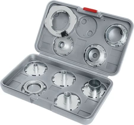 Bosch Template Guide Set Metric for Router, 9 pcs — Template Guide Set Metric for Router, 9 pcs