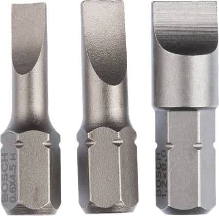 بوش 3-piece screwdriver bit set, Extra Hard 3165140302753 رؤوس مفكات — 3-piece screwdriver bit set, Extra Hard 3165140302753