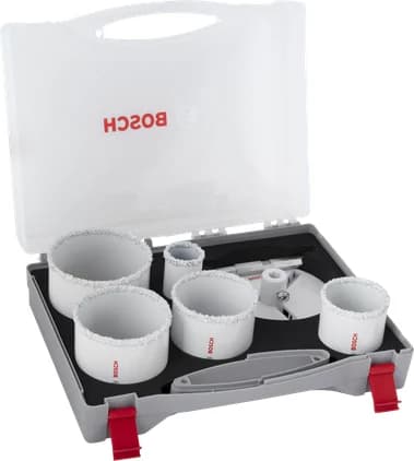 بوش Brick and Soft Tile arbored Hole Saw Set, 33; 53; 67; 73; 83 x 60 mm طقم منشار ثقب — Brick and Soft Tile arbored Hole Saw Set, 33; 53; 67; 73; 83 x 60 mm
