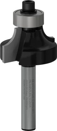 Bosch Router Bit Rounding Over, R 6.3, Shank 6 mm — Router Bit Rounding Over, R 6.3, Shank 6 mm