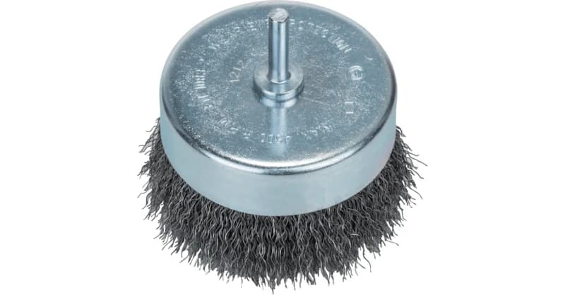 بوش Wire cup brushes for drills – Crimped wire, 80 mm فرشاة سلكية للدريل - سلك مجعد — Wire cup brushes for drills – Crimped wire, 80 mm