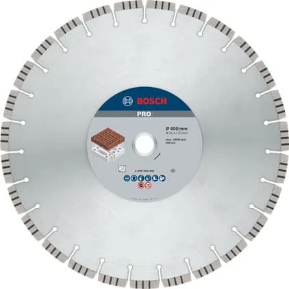 بوش Abrasive Diamond Disc, 400 x 20/25.4 mm قرص ألماس جلخ — Abrasive Diamond Disc, 400 x 20/25.4 mm
