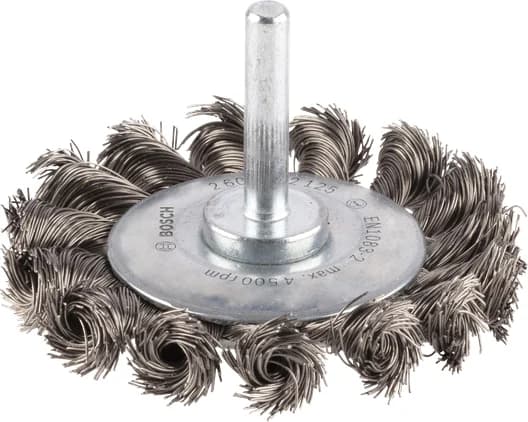 بوش Stainless Steel heavy Wire Wheel, Straight Shank, 70 x 0.35 mm فرشاة قرص — Stainless Steel heavy Wire Wheel, Straight Shank, 70 x 0.35 mm