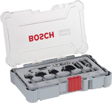 Bosch Router Bit Trim and Edging Set, Shank 6 mm, 6 pcs — Router Bit Trim and Edging Set, Shank 6 mm, 6 pcs