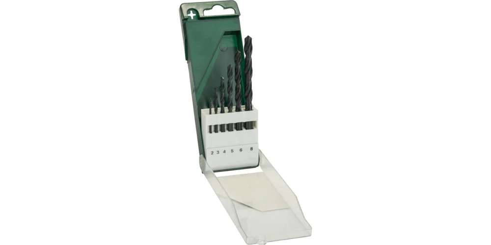 بوش Metal Drill Bit HSS-R, DIN 338 Set 6 Pieces طقم لقمة ثقب معادن — Metal Drill Bit HSS-R, DIN 338 Set 6 Pieces