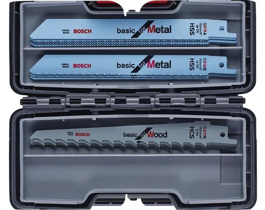 بوش 15-piece reciprocating saw blade set Wood and Metal Basic 3165140846479 طقم شفرات منشار ترددي — 15-piece reciprocating saw blade set Wood and Metal Basic 3165140846479