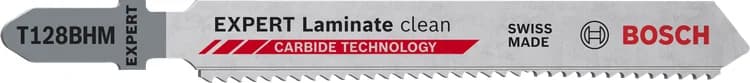 بوش EXPERT Laminate Clean T128BHM شفرة منشار أركت 3 قطع — EXPERT Laminate Clean T128BHM Jigsaw Blade 3-pc