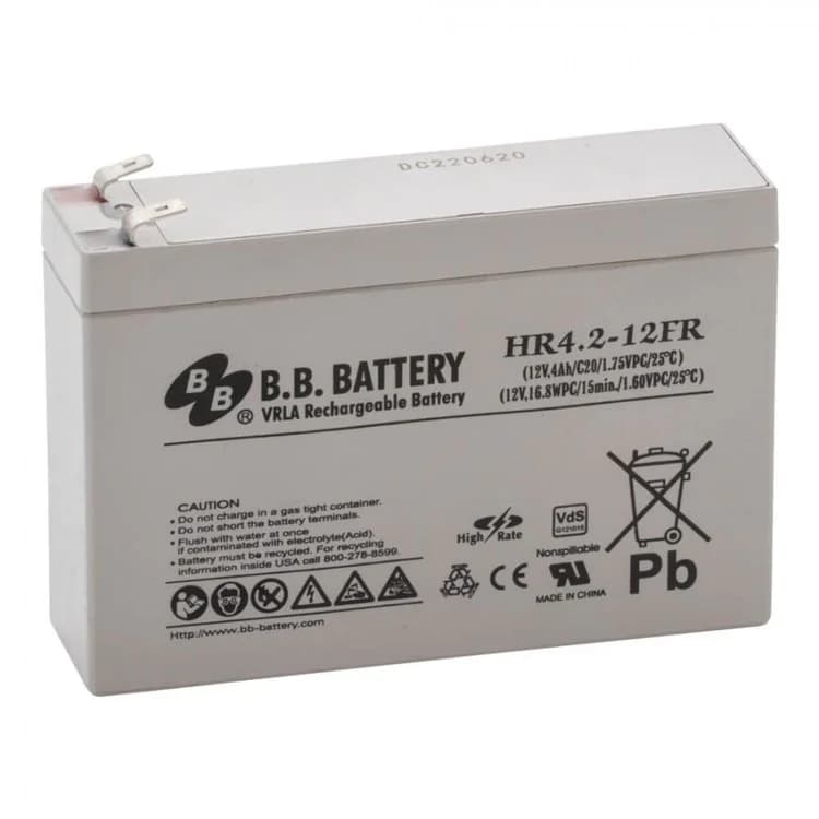 B.B. Battery HR4.2-12FR B.B. Battery Sealed Lead-Acid Batteries