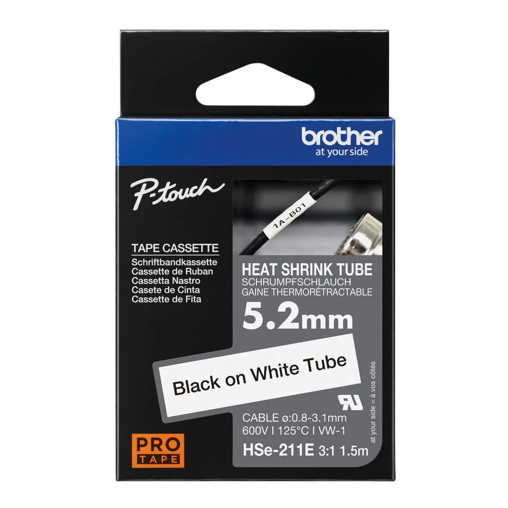 Brother HSE211E طابعة ملصقات صناعية وشريط كاسيت
