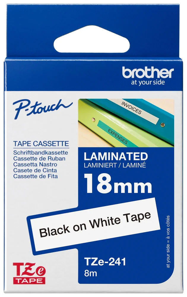 Brother TZE-241 طابعة ملصقات صناعية وشريط كاسيت