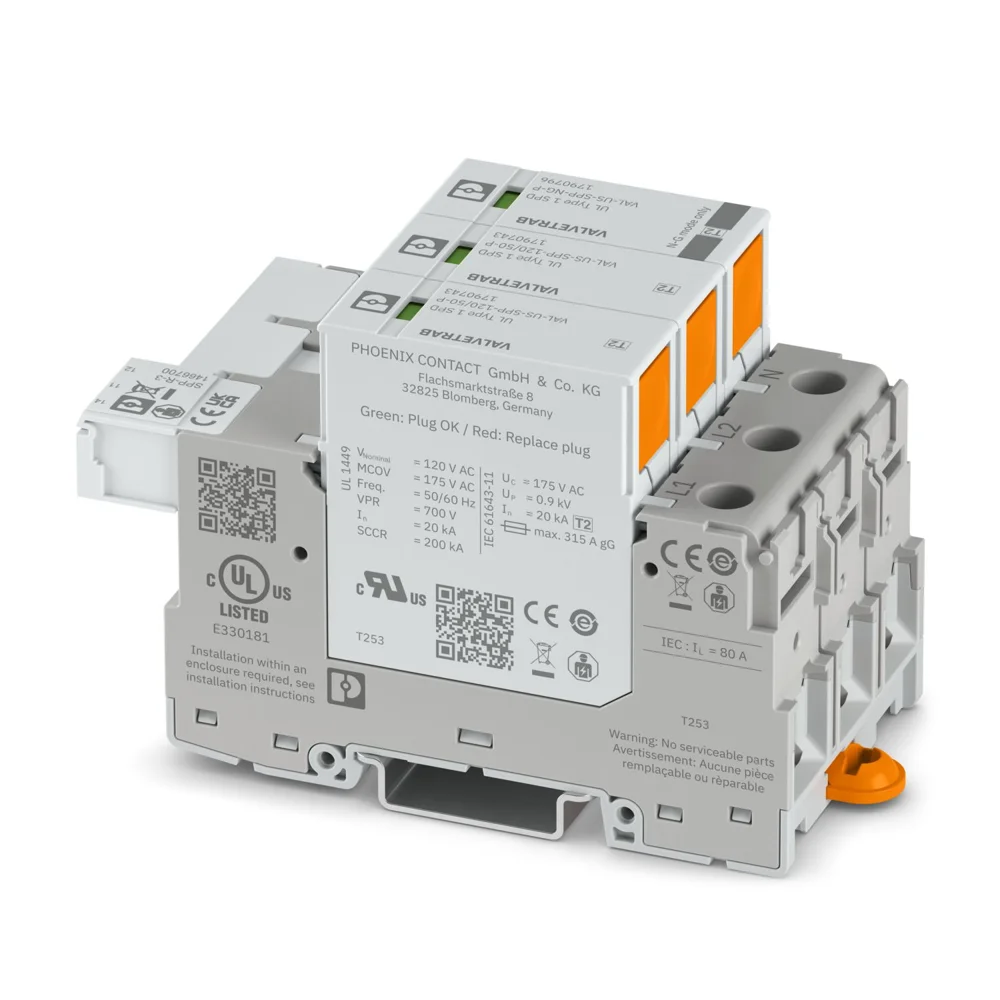 Phoenix Contact Surge Protection Device VAL US-SPP-120-50-10-R — VAL US-SPP-120-50-10-R