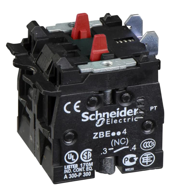Schneider Electric ZBE504 Harmony Command Device Caps, Legends and Contact Blocks