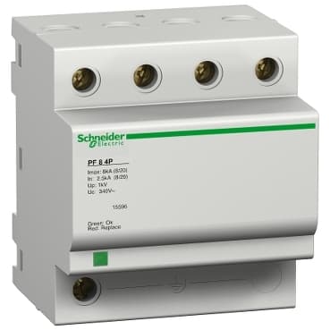 Schneider 15696 Pf8 Modular Surge Arrester - 3 Poles + N - 340V