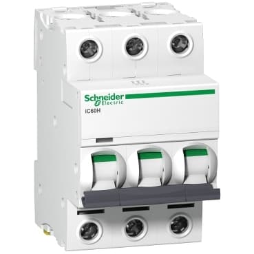 Schneider A9F53302 Miniature Circuit Breaker (Mcb) Acti9 iC60H Disbo 3P 2A