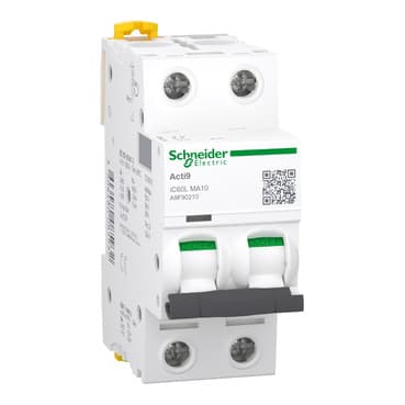 Schneider A9F90210 Miniature Circuit Breaker (Mcb) Acti9 iC60L 2P 10A — iC60L