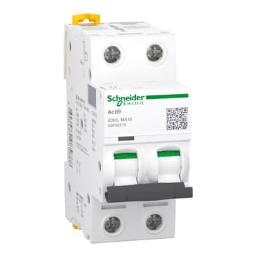 Schneider A9F90216 Miniature Circuit Breaker (Mcb) Acti9 iC60L 2P 16A — iC60L