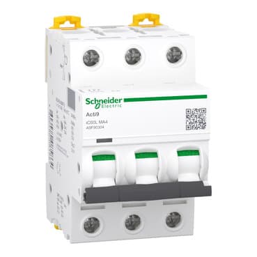 Schneider A9F90304 Miniature Circuit Breaker (Mcb) Acti9 iC60L 3P 4A — iC60L
