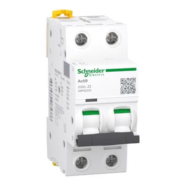 Schneider A9F92203 Miniature Circuit Breaker (Mcb) Acti9 iC60L 2P 3A