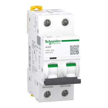 Schneider A9F93240 Miniature Circuit Breaker (Mcb) Acti9 iC60L 2P 40A