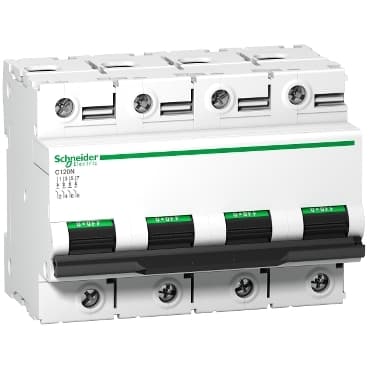 Schneider A9N18372 Miniature Circuit Breaker (Mcb) Acti9 C120N 4P 80A