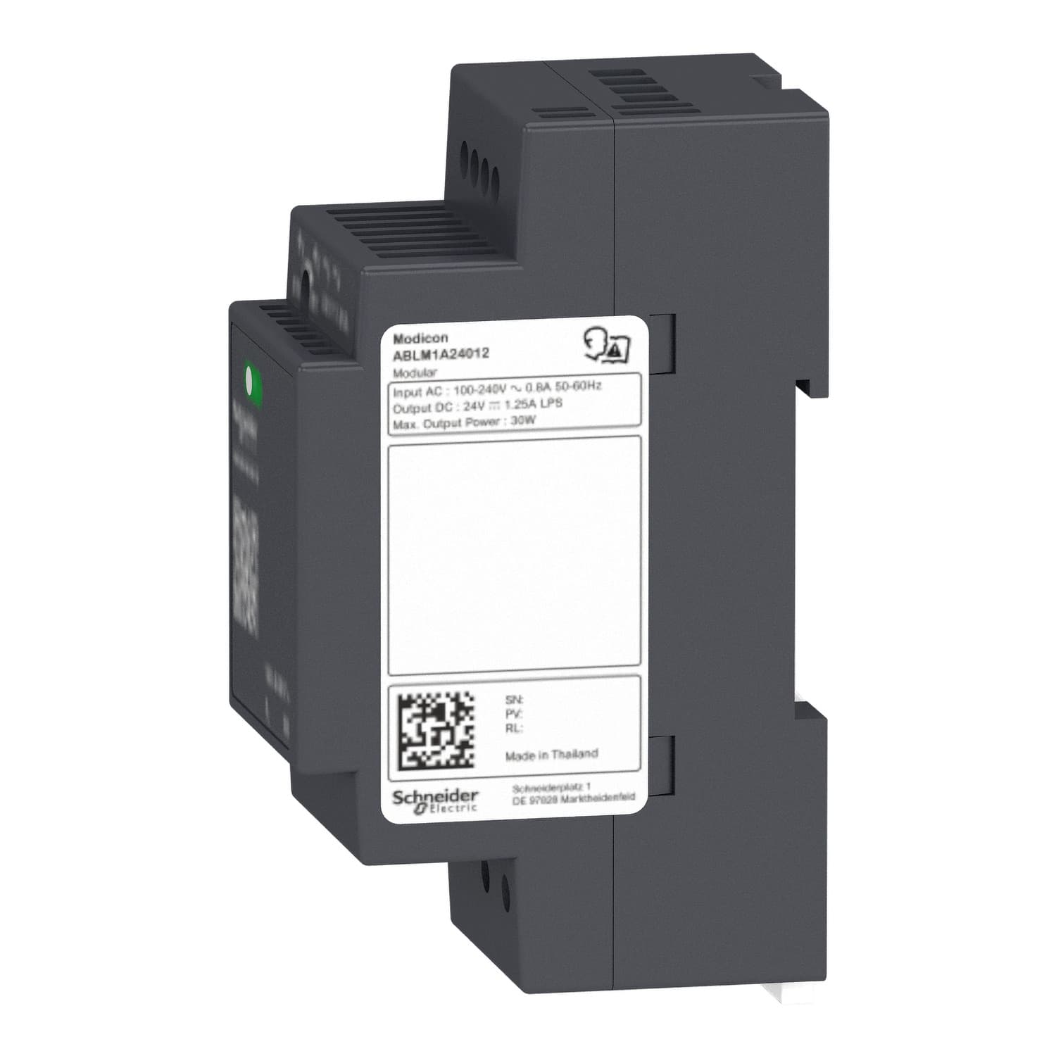 Schneider ABLM1A12021 Regulated Power Supply 100 to 240V AC 12V 2.1A — ABLM1A12021