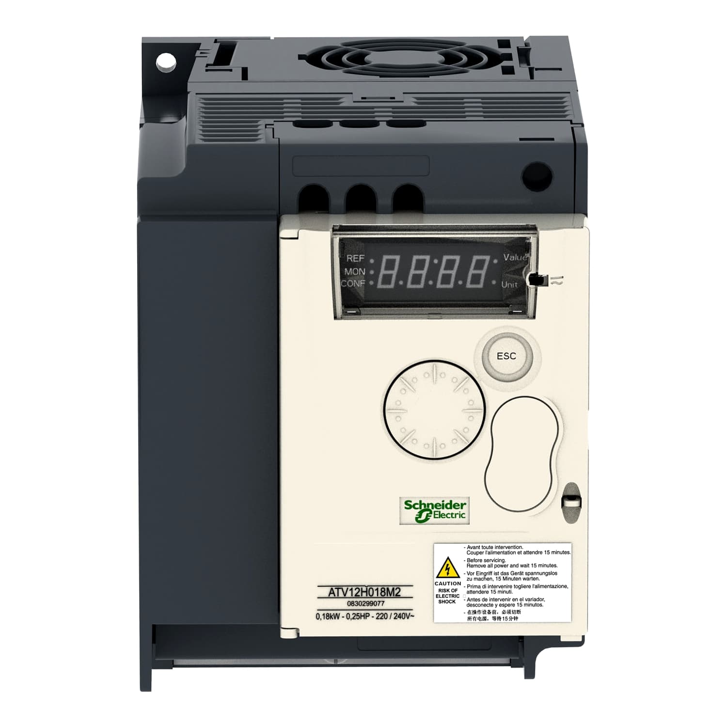 Schneider ATV12H075F1 Variable Speed Drive Altivar 12 0.75kW 1hp