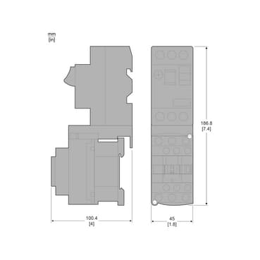 Schneider GV2AF3 Combination Blocks with contactor LC1D09...D38 — GV2AF