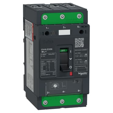 Schneider GV4LE50N Motor Circuit Breaker TeSys GV4 3P 50A — GV4L