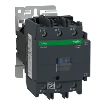 Schneider LC1D80ED Contactor 3P(3NO) AC-3/AC-3e <=440V — LC1D