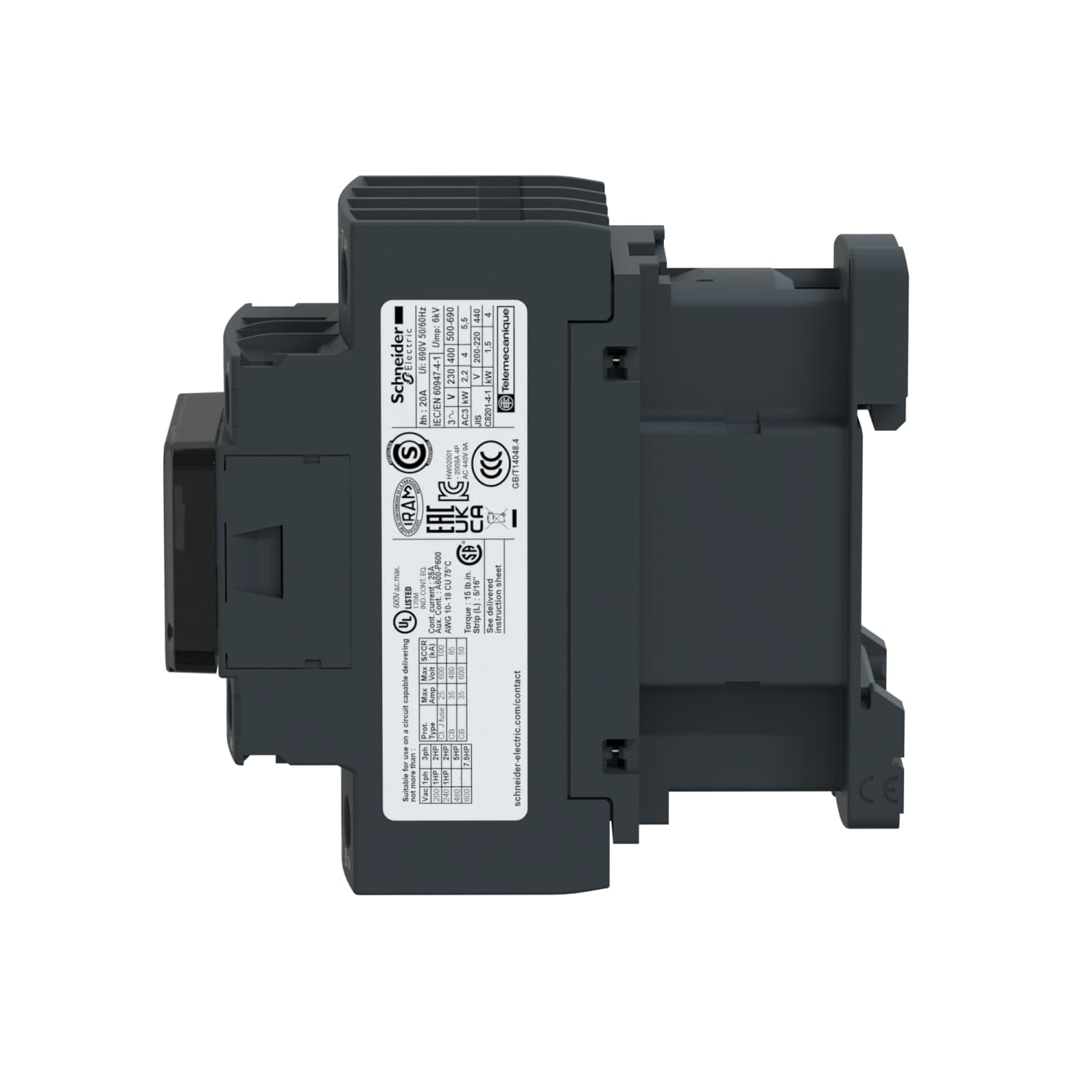 كونتاكتور شنايدر LC1DT20GD — LC1D