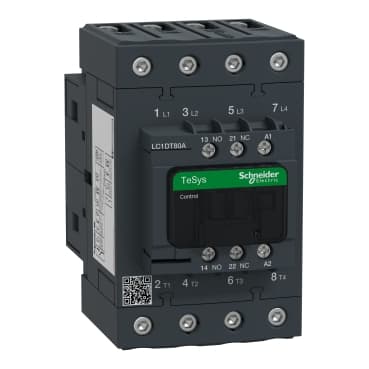 Schneider LC1DT80AG7 Contactor 4P(4 NO) AC-1 <=440V — LC1D