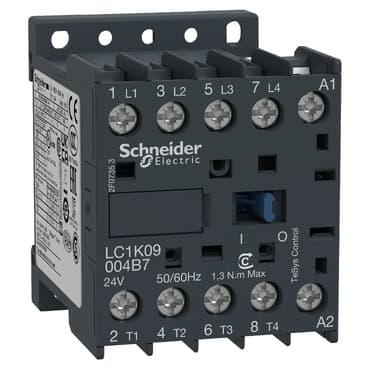Schneider LC1K09004M7 Contactor 4P(4NO) AC-1 440V 20A — LC1K