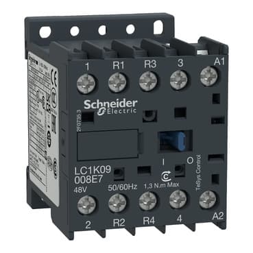 Schneider LC1K09008M7 Contactor 4P(2NO+2NC) AC-1 440V 20A 220...230V AC coil — LC1K09008M7